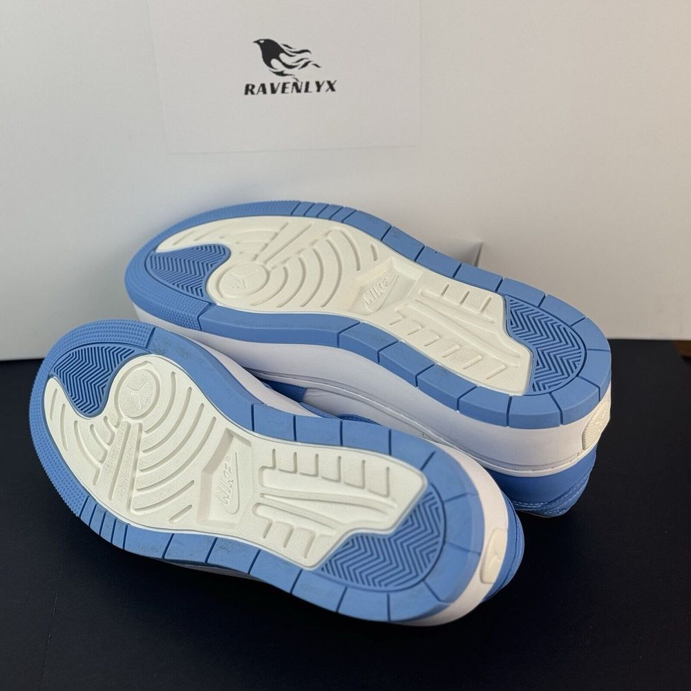 Nike Air Jordan 1 UNC Low Elevate University Blue 12 WMNS‎ / 10.5 MEN DQ3698-141 - Picture 11 of 15